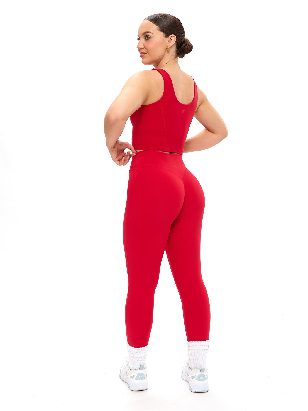 Aggressive Scrunch Legging - Lipstick Red