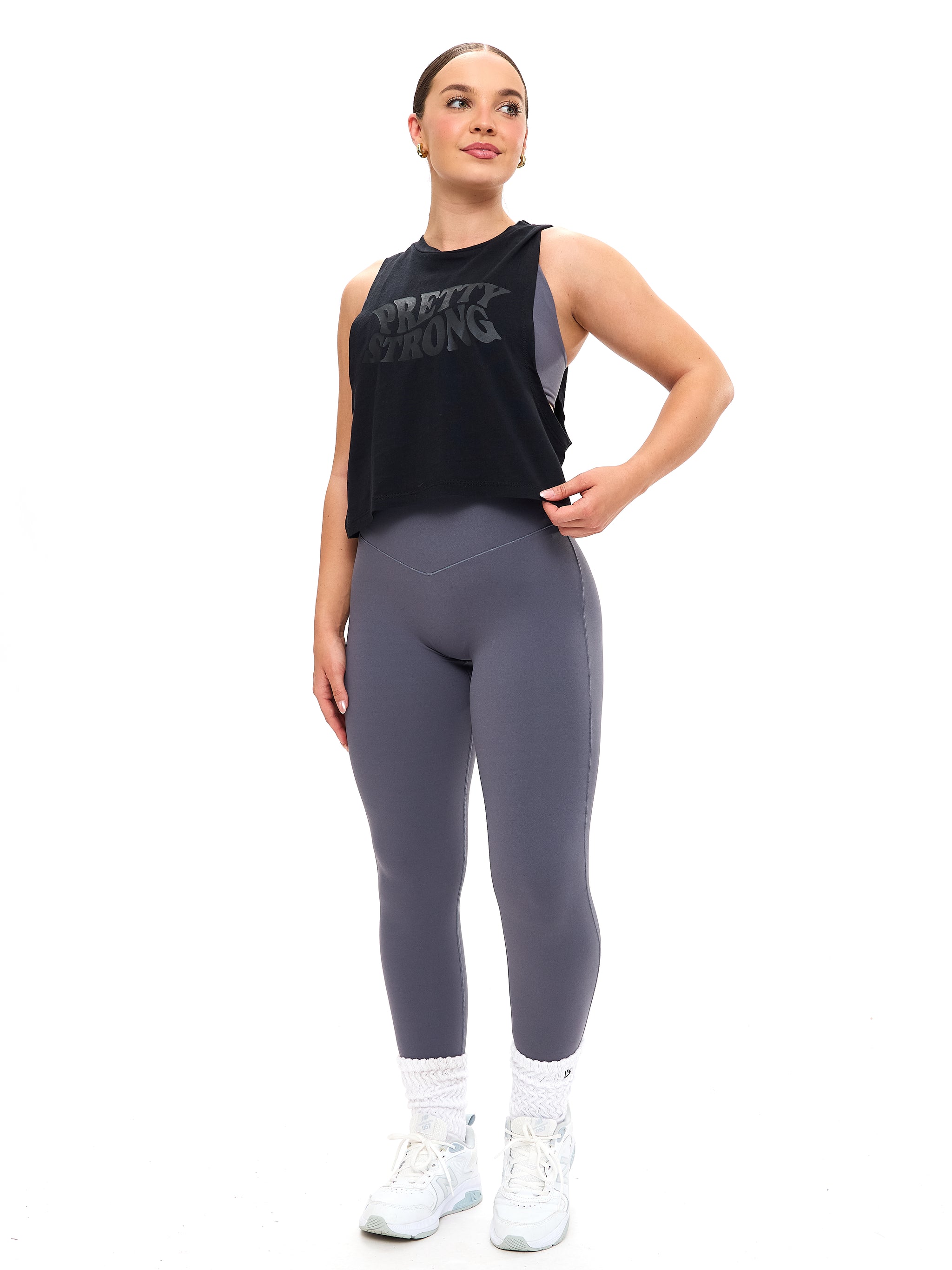 Pretty Crop Tank - Black