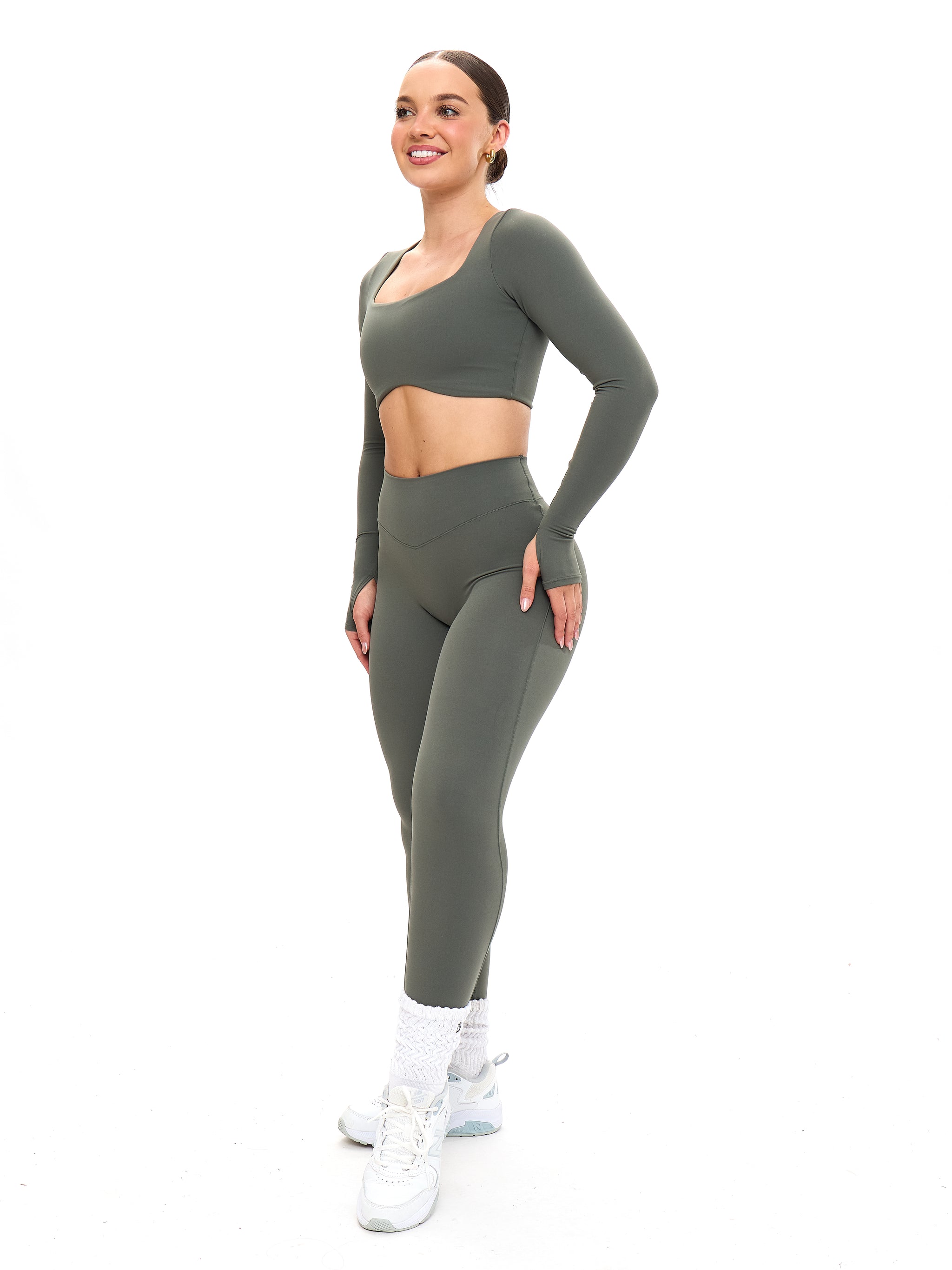 Aggressive Scrunch Legging - Shadow Sage
