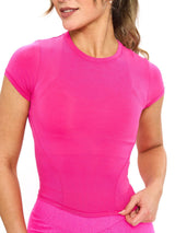 Thumbnail 1 of Halo Baby Tee - Pink Crush, 1 of 4