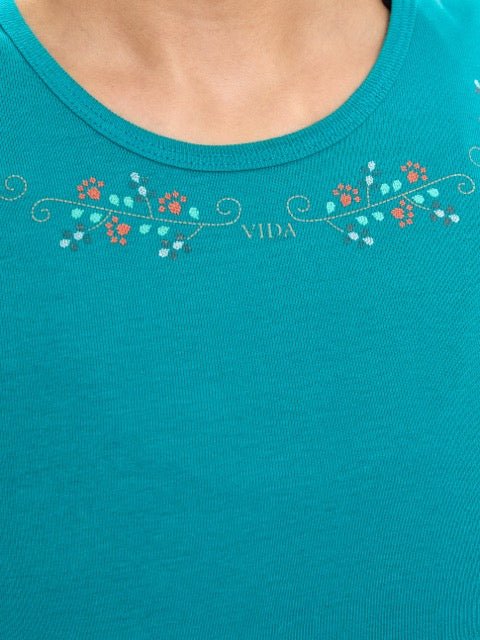 Vida Baby Tee - Teal
