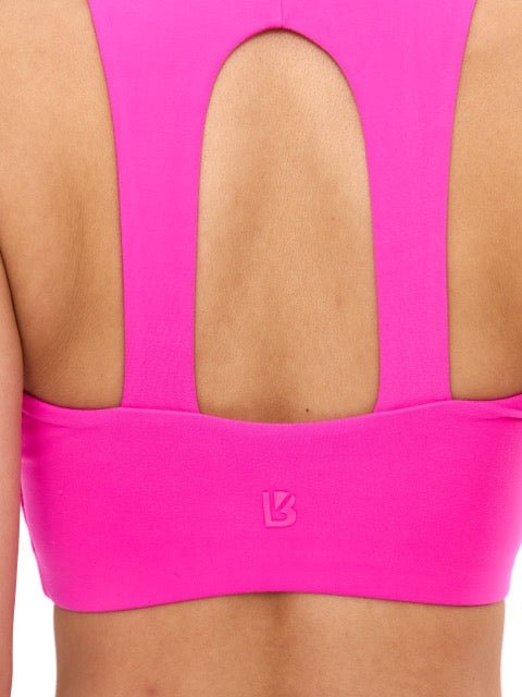 *PREORDER* Nubre Notch Sports Bra - Candy Crush Pink