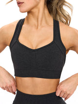 Thumbnail 1 of Vida Seamless Sports Bra - Charcoal, 1 of 7