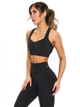 Thumbnail 3 of Vida Seamless Sports Bra - Charcoal, 3 of 7