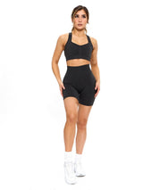 Thumbnail 3 of Vida Seamless Short - Charcoal, 3 of 9