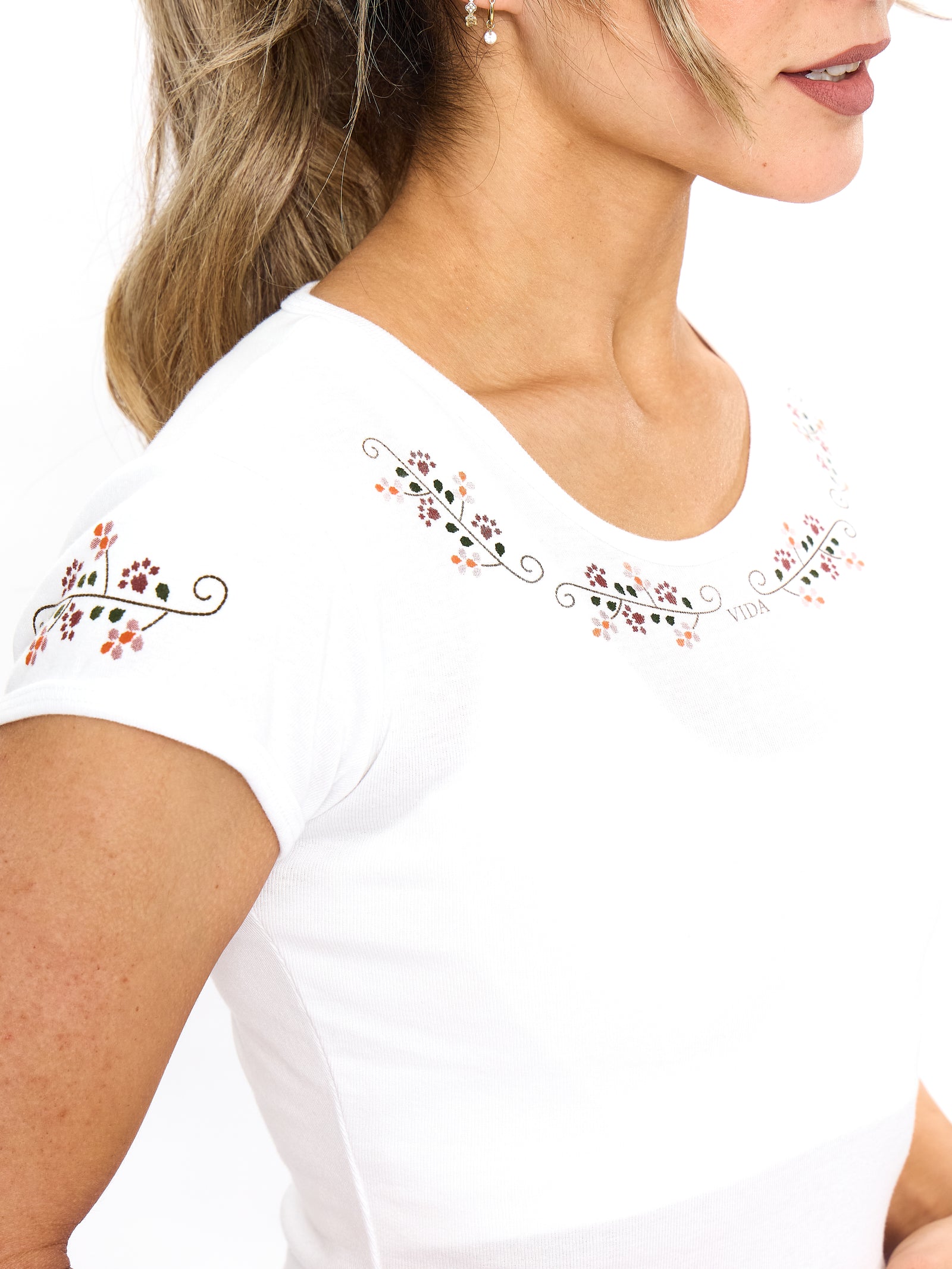 Vida Baby Tee - White