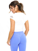 Thumbnail 2 of Vida Baby Tee - White, 2 of 8