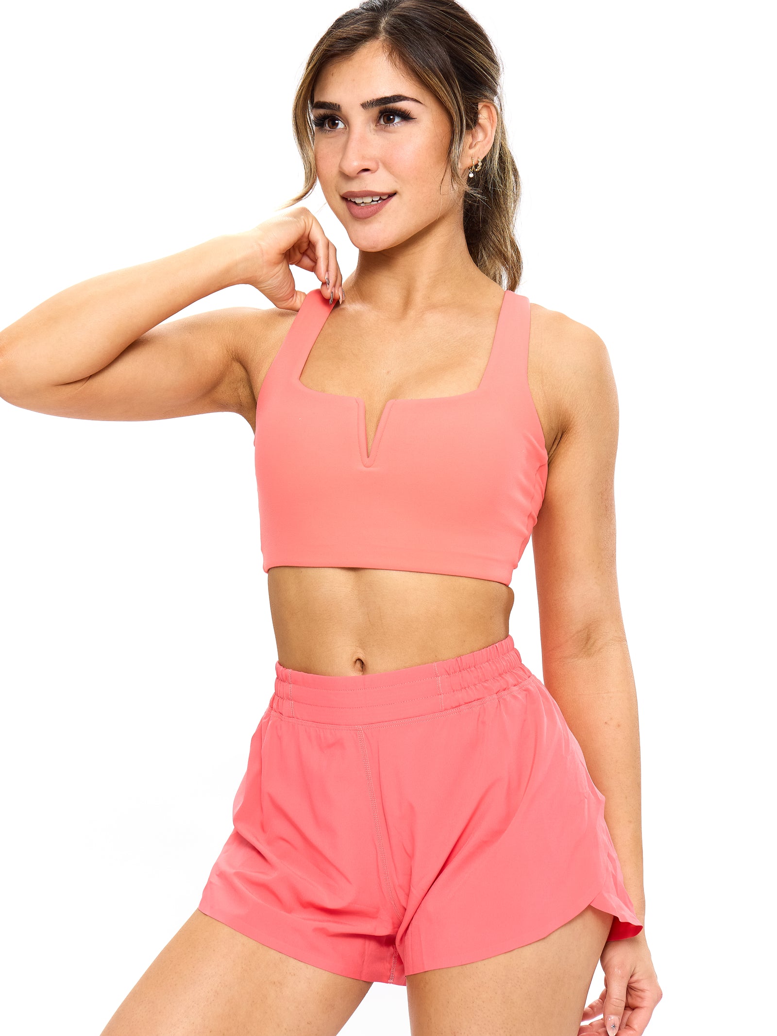*PREORDER* Nubre Notch Sports Bra - Tequila Sunrise