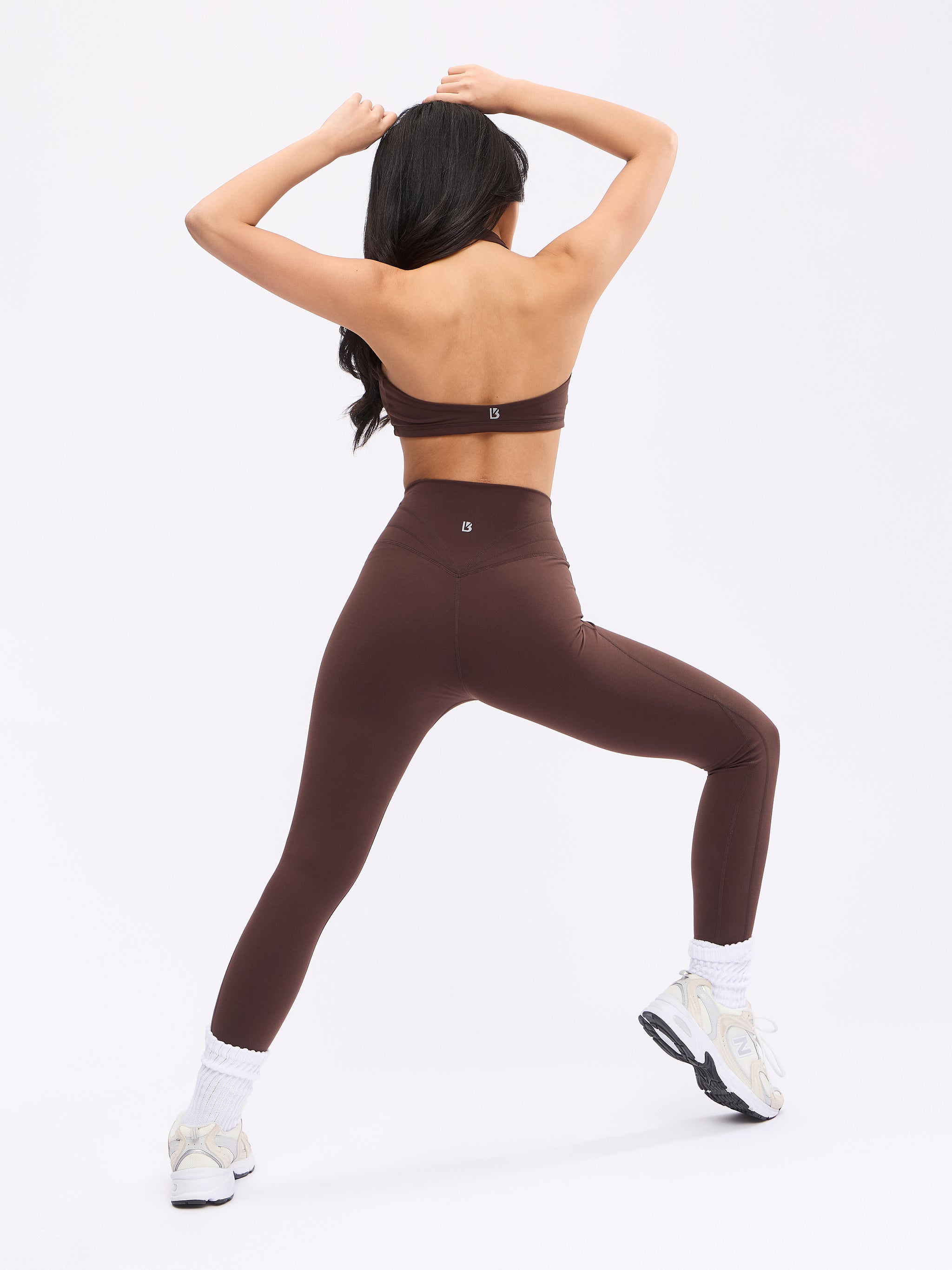 Revolution Halter Sports Bra - Journey Dark Brown