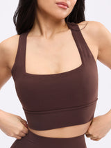 Thumbnail 3 of Revolution Sports Bra - Journey Dark Brown, 3 of 5