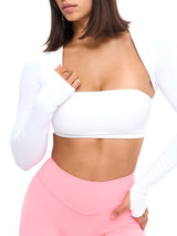 Thumbnail 2 of Airknit Bolero Shrug - White, 2 of 6