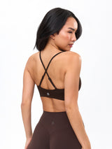 Thumbnail 4 of Plunge Seamless Sports Bra - Cold Brew, 4 of 6