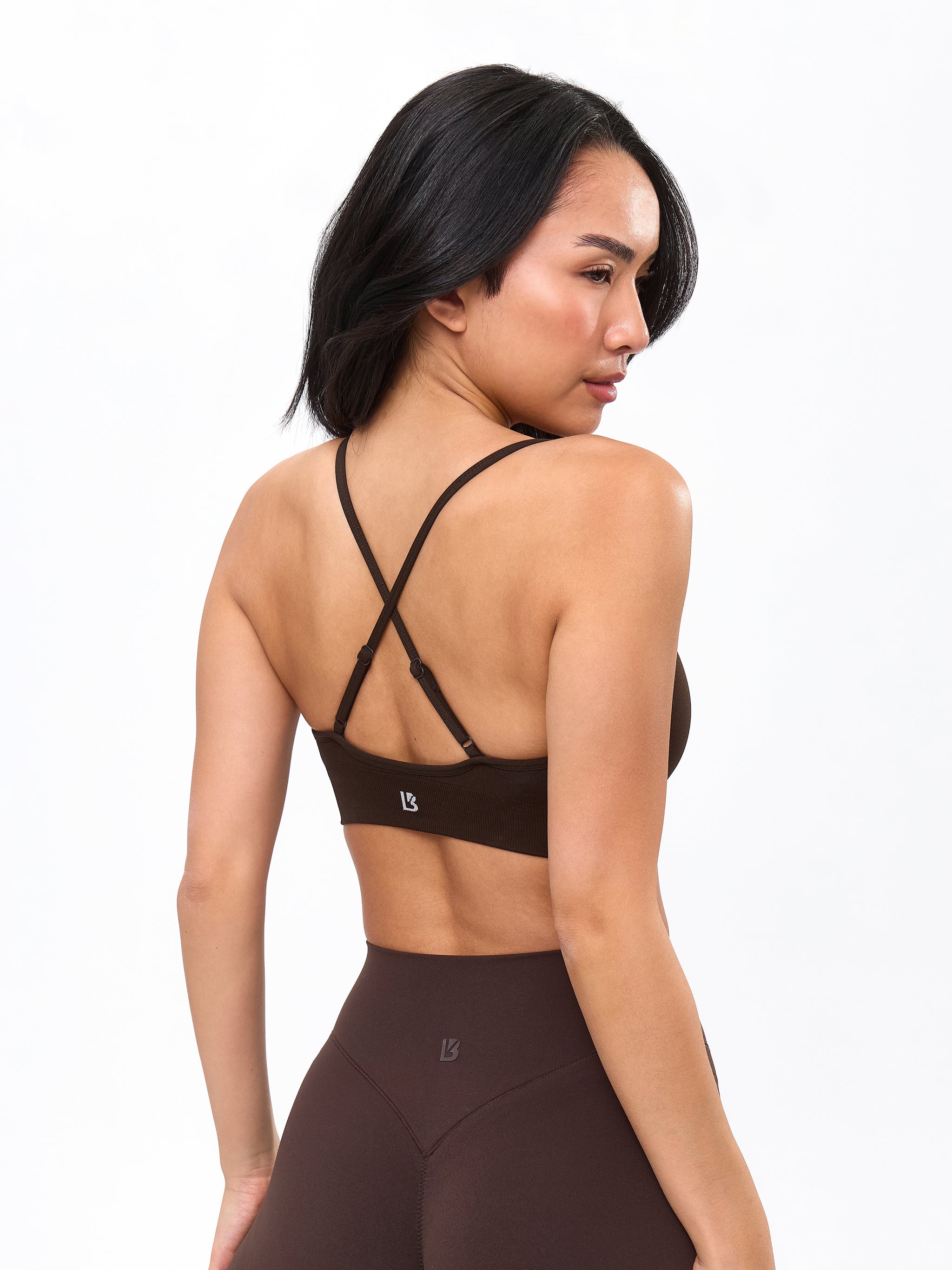 Plunge Seamless Sports Bra - Cold Brew