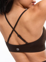 Thumbnail 3 of Plunge Seamless Sports Bra - Cold Brew, 3 of 6