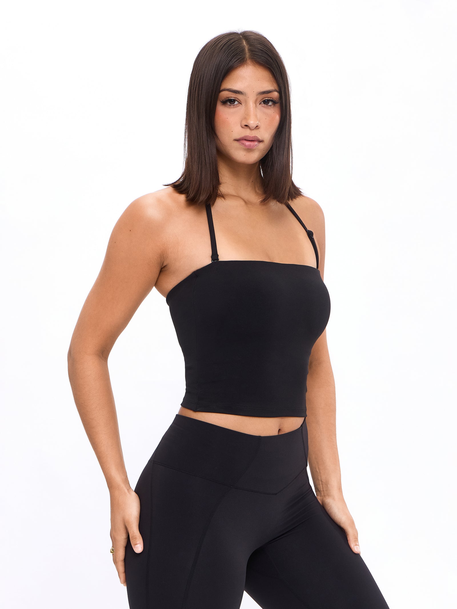 Butter Bandeau Crop - Onyx Black