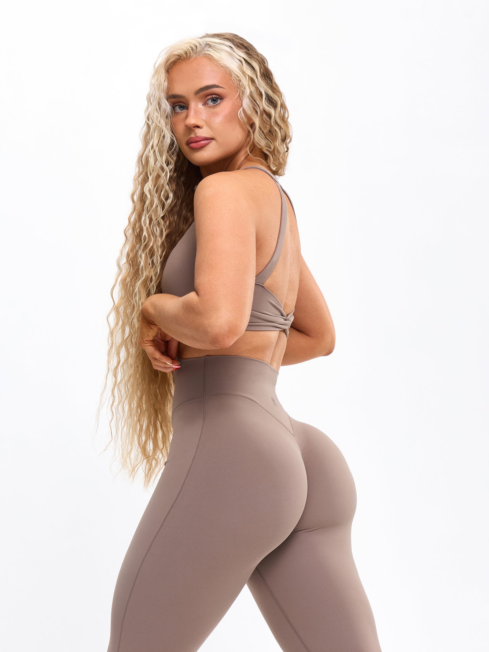 Double Twist Sports Bra - Chai Latte