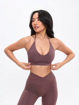 Thumbnail 4 of Sultry Sports Bra - Mocha Berry, 4 of 7