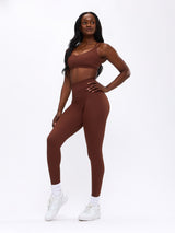 Thumbnail 3 of Limitless Laser Cut Sports Bra - Mocha, 3 of 5