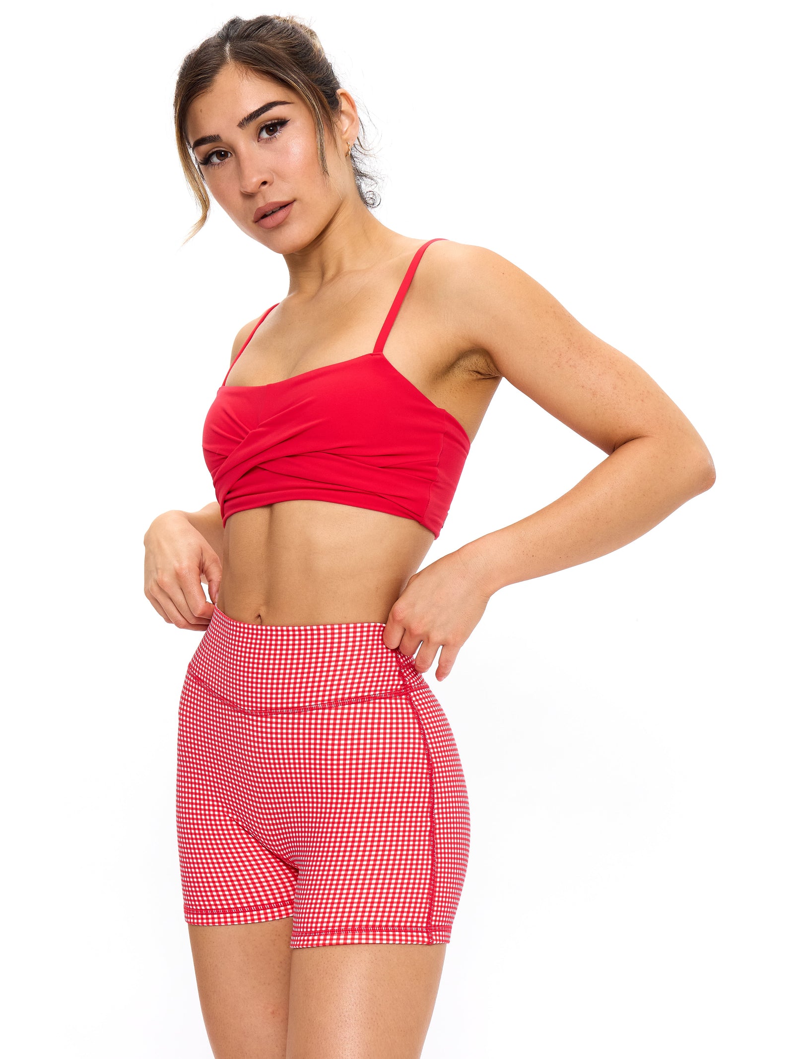 Ivy Wrap Sports Bra - Salsa Red