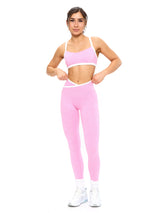 Thumbnail 4 of Dream Heather Contrast Legging - Pink Sugar, 4 of 8
