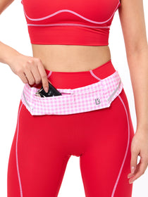 *PREORDER* Story Running Belt - Pink Gingham