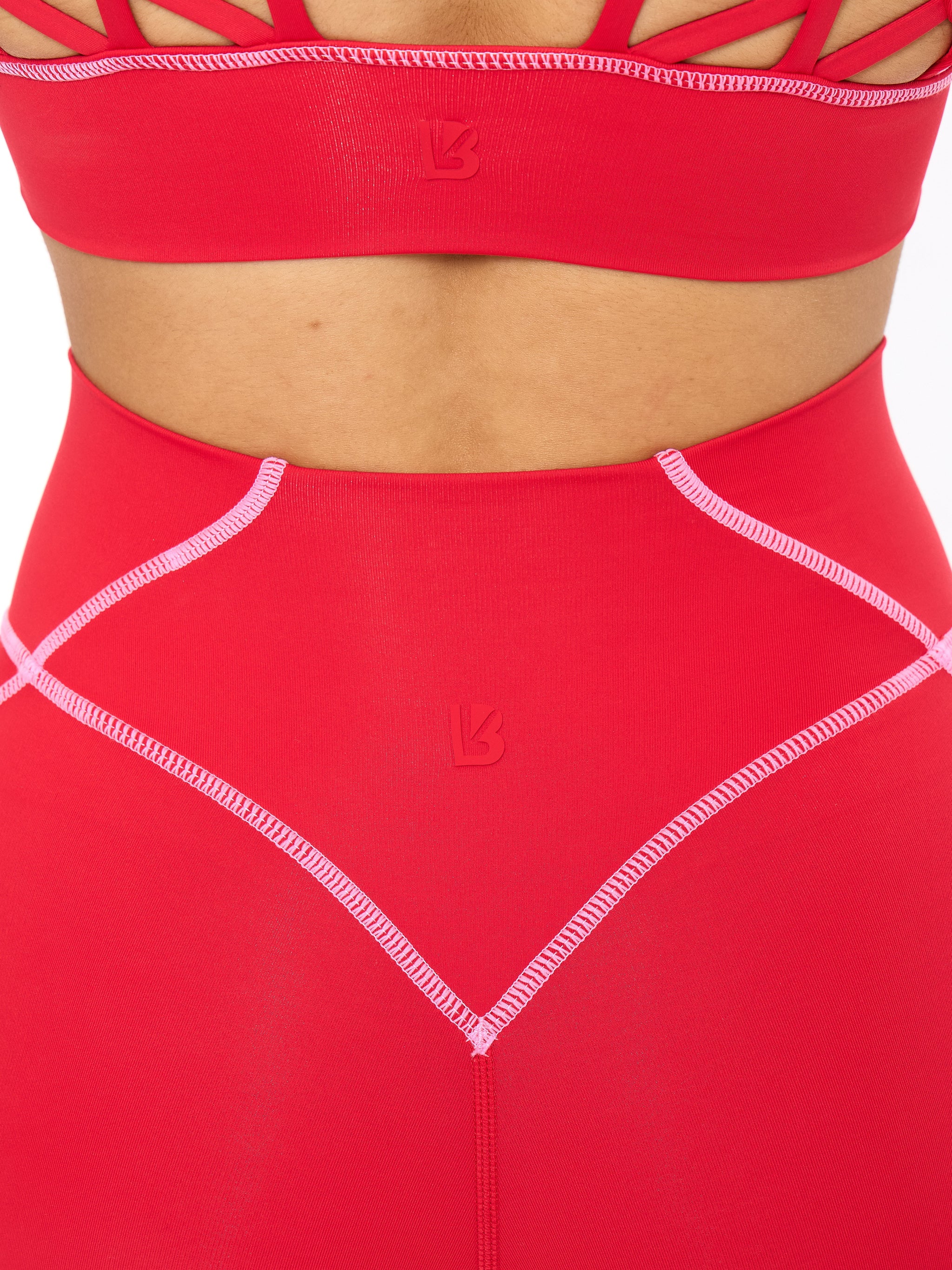 Airbrush Hourglass Legging - Salsa Red