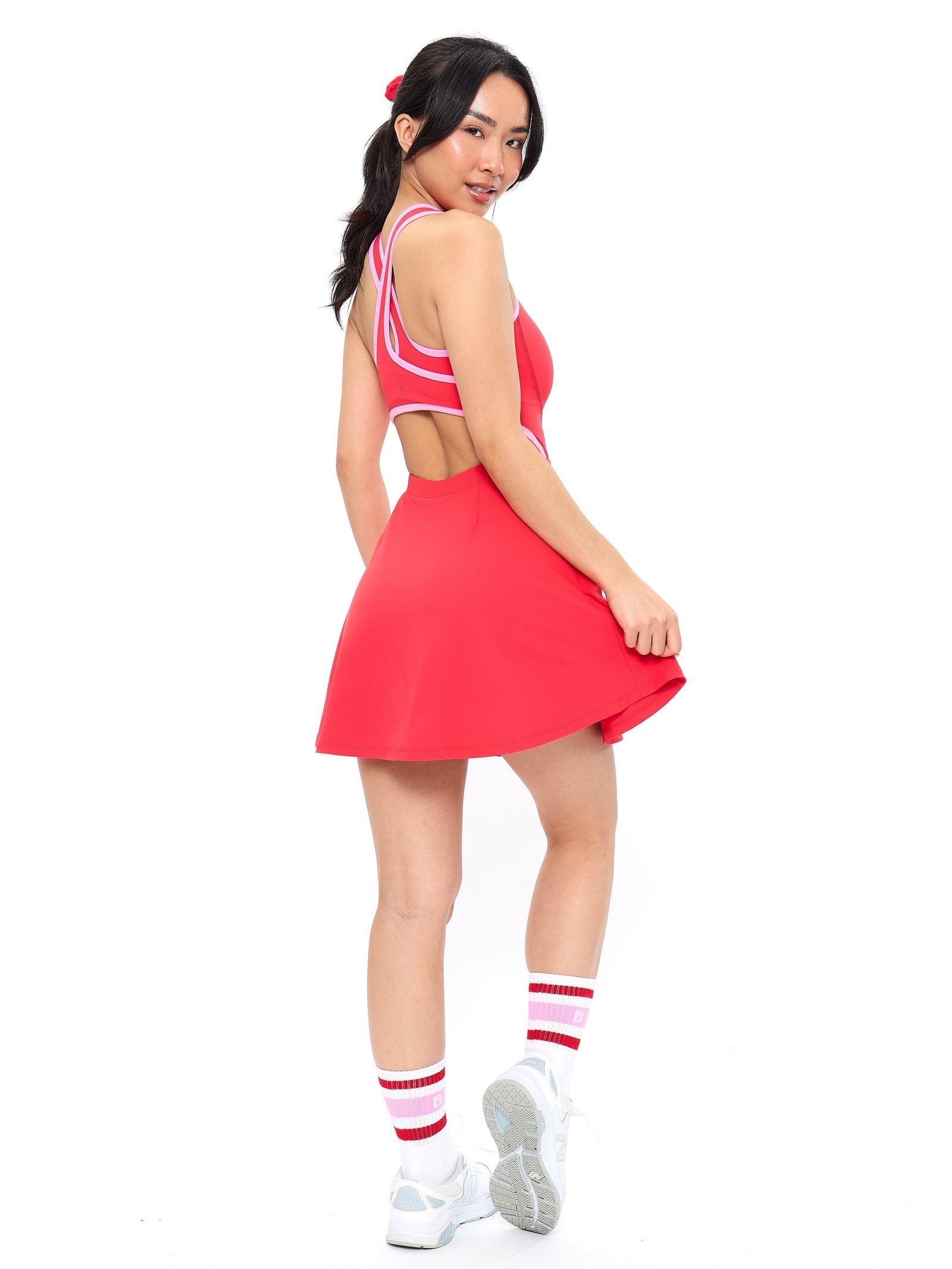Sporty Story Dress - Salsa Red