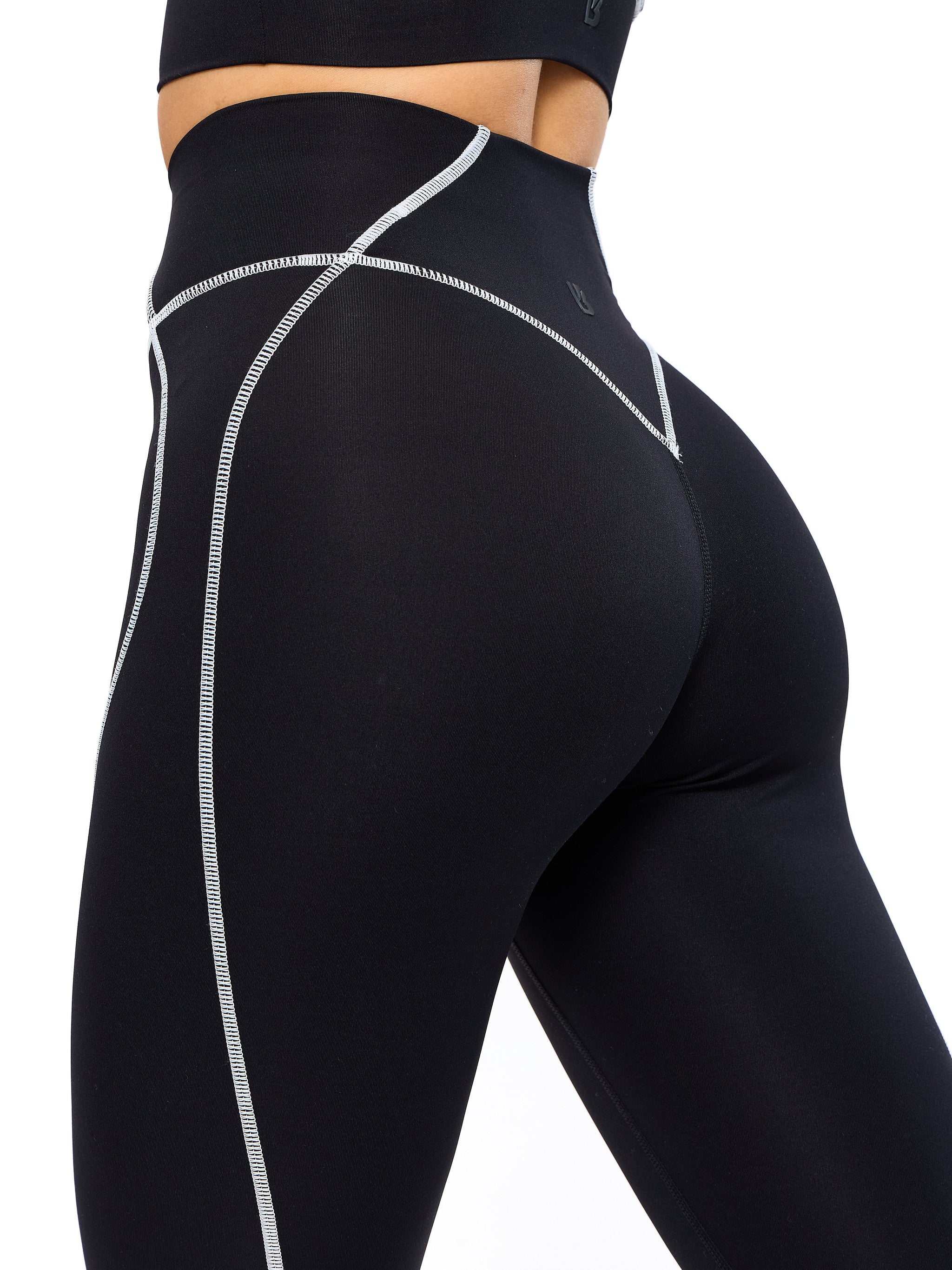 Airbrush Hourglass Legging - Onyx Black