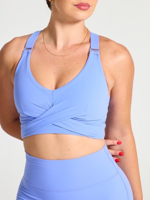 Candy Wrap Sports Bra - Azul