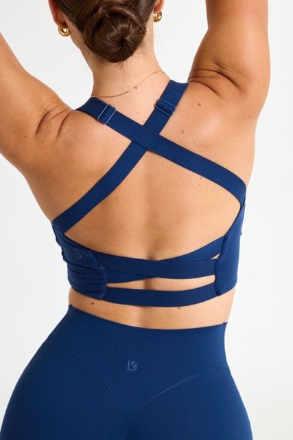 Candy Wrap Sports Bra - Indigo Shadow