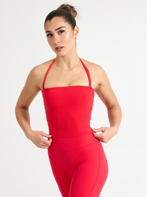 Butter Bandeau Crop - Salsa Red