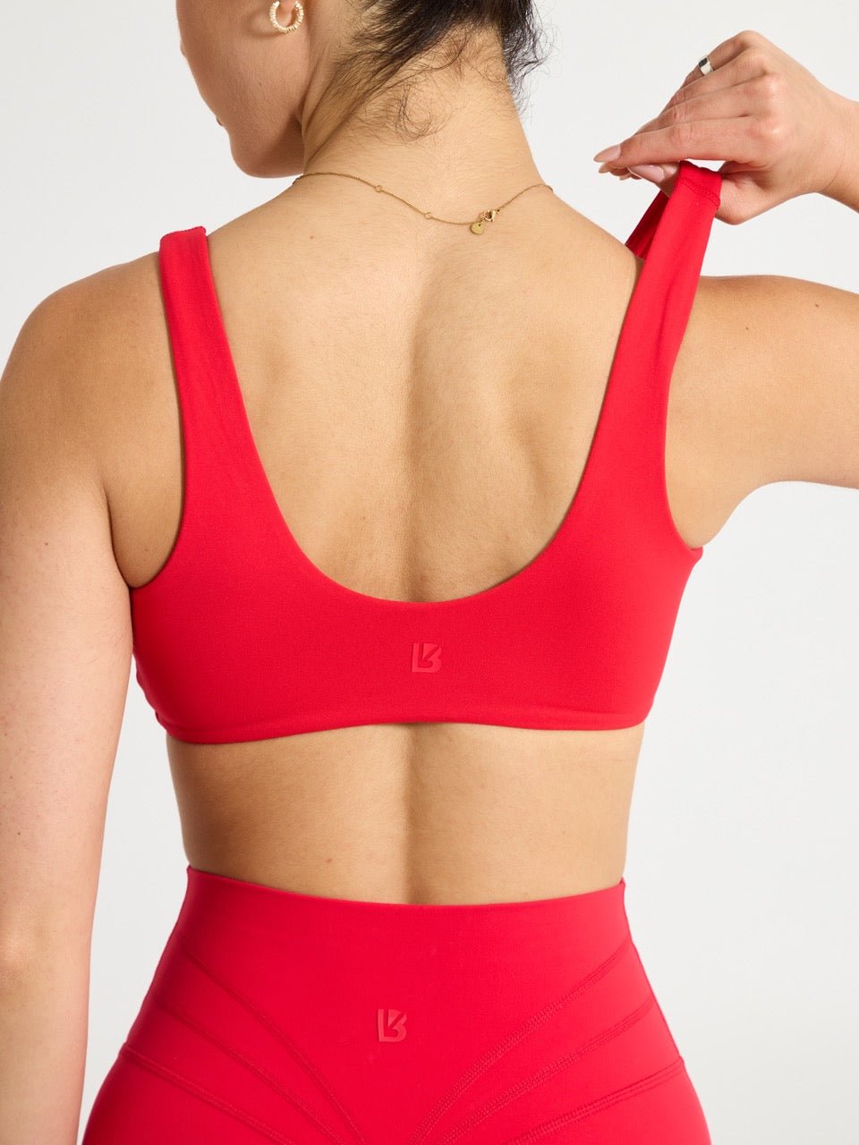 Double Dip Butter Sports Bra - Salsa Red