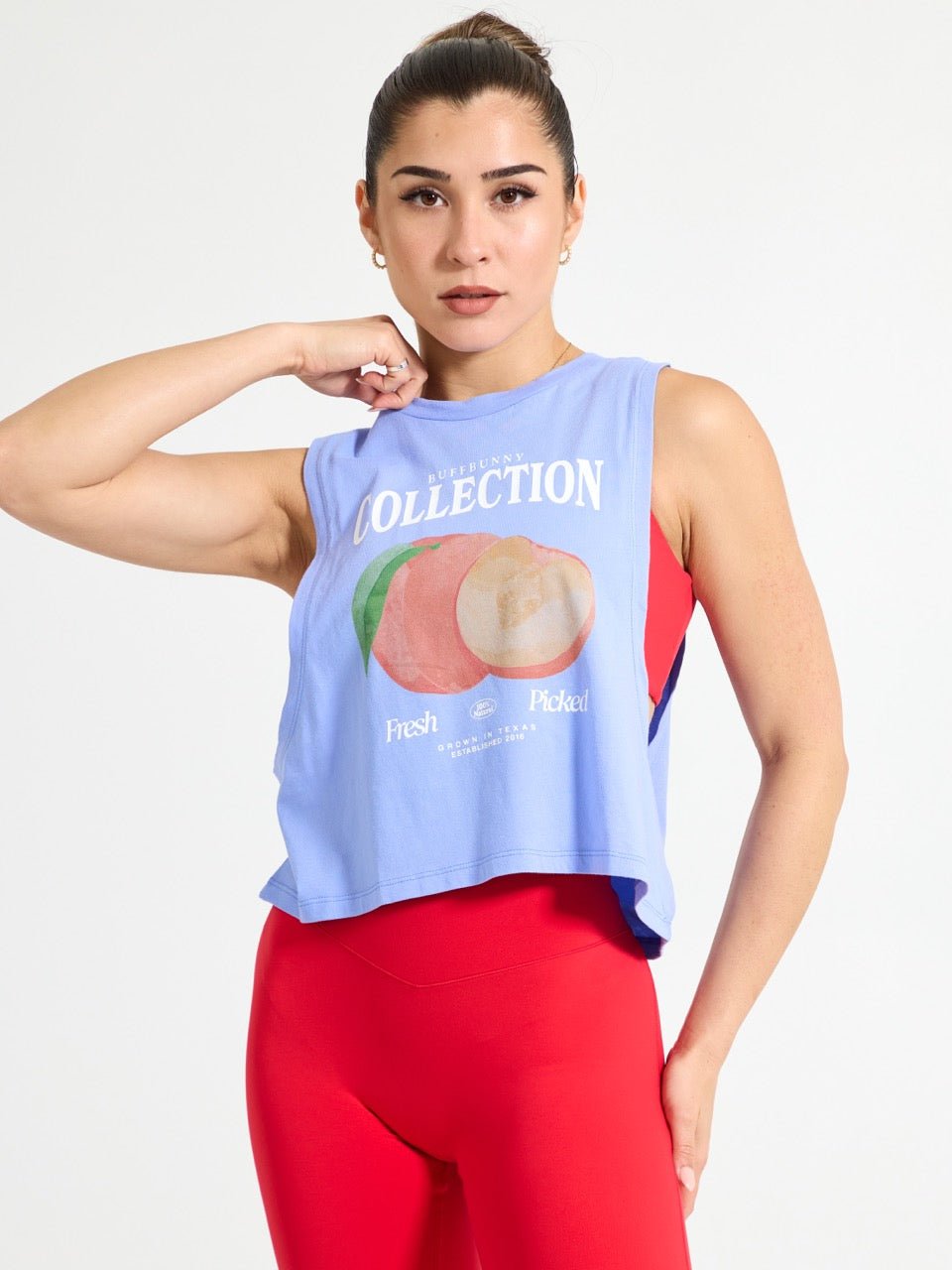 Market Crop Tank - Rainwater Blue