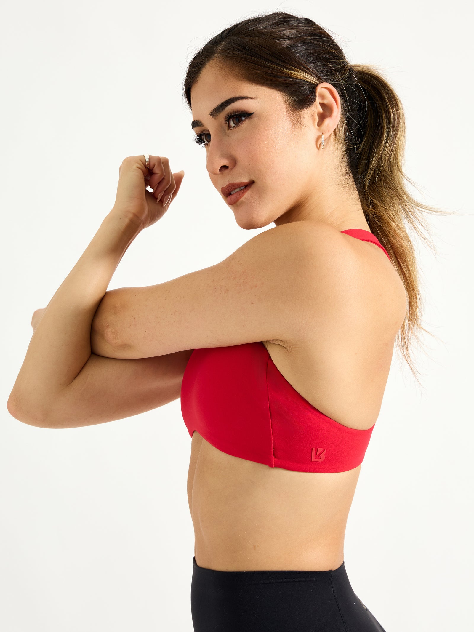 Curve Sports Bra - Lipstick Red