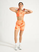 Thumbnail 2 of Double Dip Butter Sports Bra - Peach Rings Tie Dye, 2 of 5