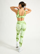 Thumbnail 4 of Double Dip Butter Sports Bra - Honeydew Tie Dye, 4 of 7