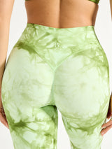 Thumbnail 4 of Aggressive Scrunch Legging - Honeydew Tie Dye, 4 of 7