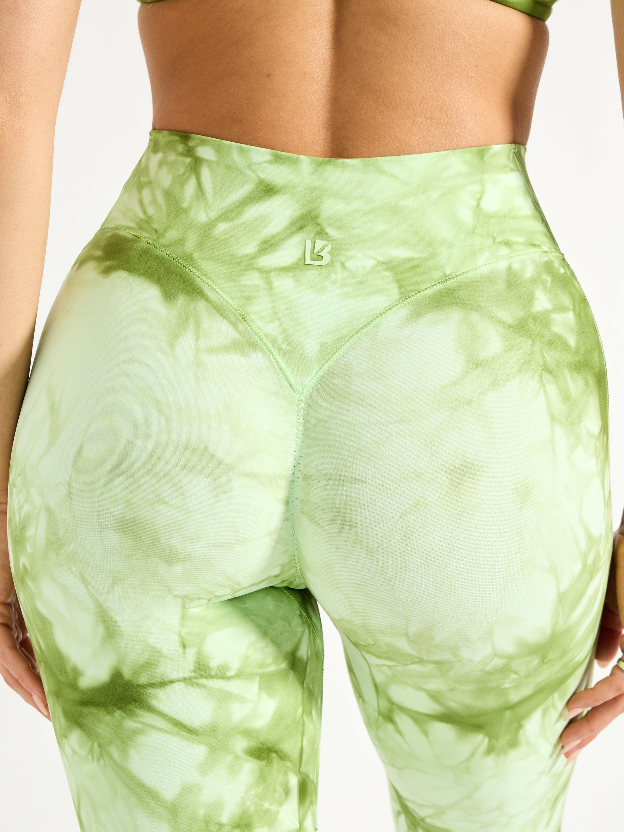 Aggressive Scrunch Legging - Honeydew Tie Dye