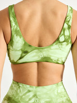 Thumbnail 3 of Double Dip Butter Sports Bra - Honeydew Tie Dye, 3 of 7