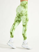 Thumbnail 2 of Aggressive Scrunch Legging - Honeydew Tie Dye, 2 of 7