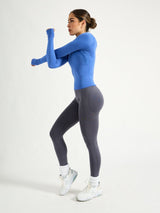 Thumbnail 2 of Seamless Long Sleeve Baby Tee - Ultraviolet, 2 of 6
