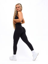 Thumbnail 7 of Waterfall Seamless Legging - Black, 7 of 7