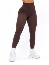 Thumbnail 3 of Waterfall Seamless Legging - Coffee, 3 of 8