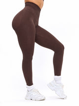 Thumbnail 4 of Waterfall Seamless Legging - Coffee, 4 of 8