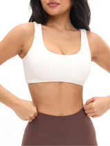 Thumbnail 1 of Double Dip Butter Sports Bra - Ivory, 1 of 5