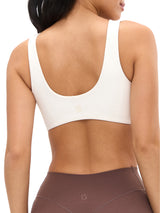 Thumbnail 2 of Double Dip Butter Sports Bra - Ivory, 2 of 5