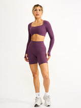 Thumbnail 2 of Long Sleeve Curve Crop - High Court, 2 of 6