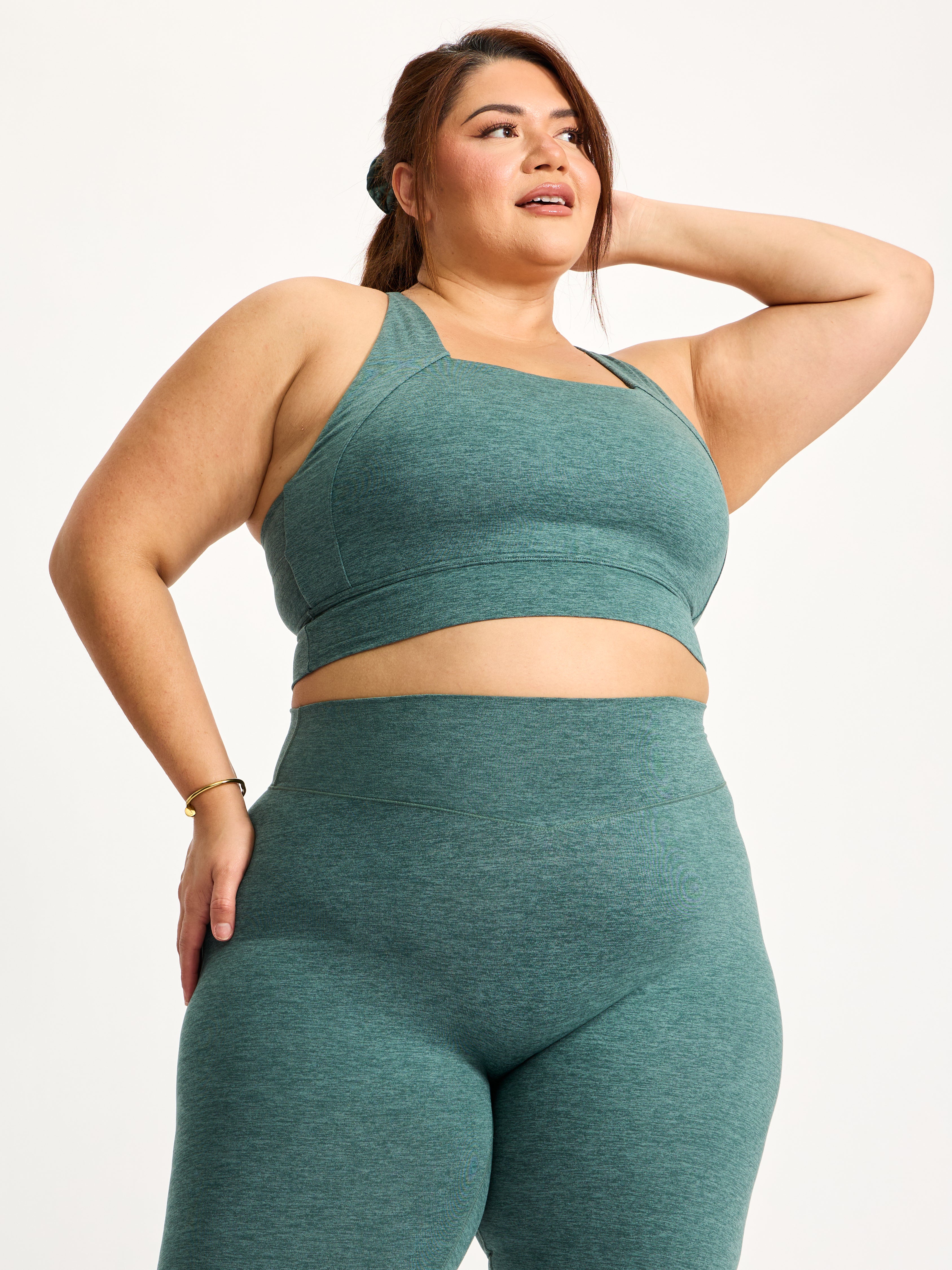 「sckng.w 」la basic IVY Dream Heather Square Neck Sports Bra - Heiress Ivy