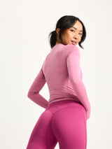 Thumbnail 3 of Halo Long Sleeve Baby Tee - Bloom, 3 of 5