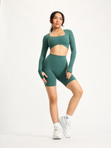 Thumbnail 3 of Long Sleeve Curve Crop - Heiress Ivy, 3 of 6